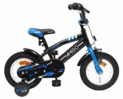 Amigo BMX Fun 12 Zoll 21 Cm Jungen Rücktrittbremse Schwarz/Blau