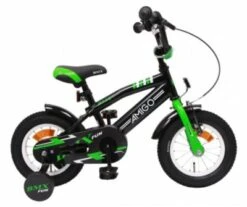 Amigo BMX Fun 12 Zoll 21 Cm Jungen Rücktrittbremse Grün/Mattschwarz