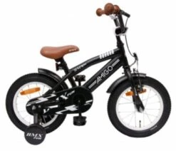 Amigo BMX Fun 14 Zoll 21 Cm Jungen Rücktrittbremse Mattschwarz