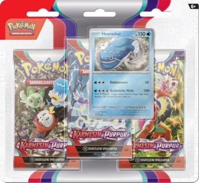 Amigo Pokemon Karmesin & Purpur 01 3-Pack Blister DE 2 Amigo Pokemon Karmesin & Purpur 01 3-Pack Blister DE – Bild 2